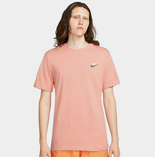 Nike Club Short Sleeve T Shirt Men's - Salmon
